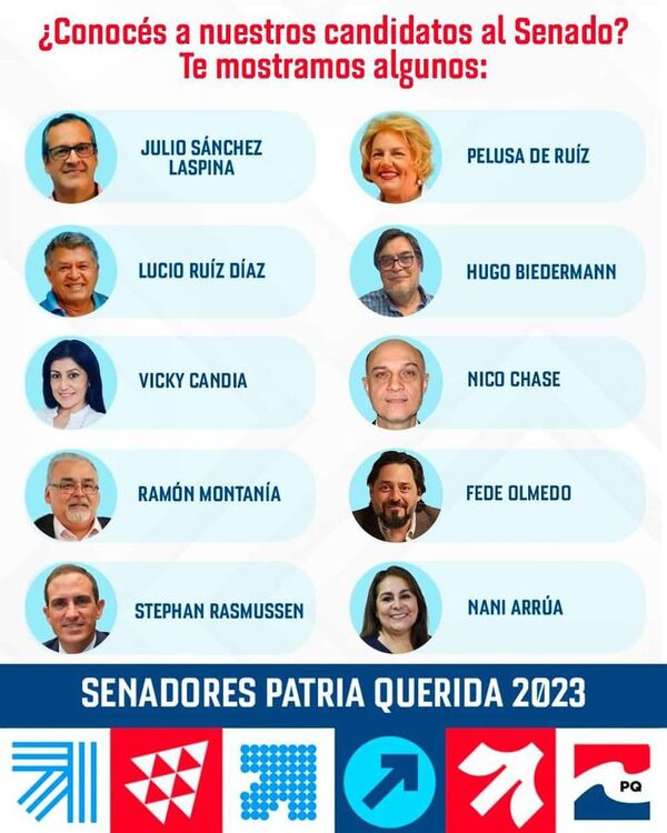Patria Querida da a conocer lista para el Senado - Nacionales - ABC Color