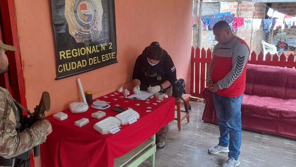 Detienen a importante distribuidor de cocaína en Ciudad del Este