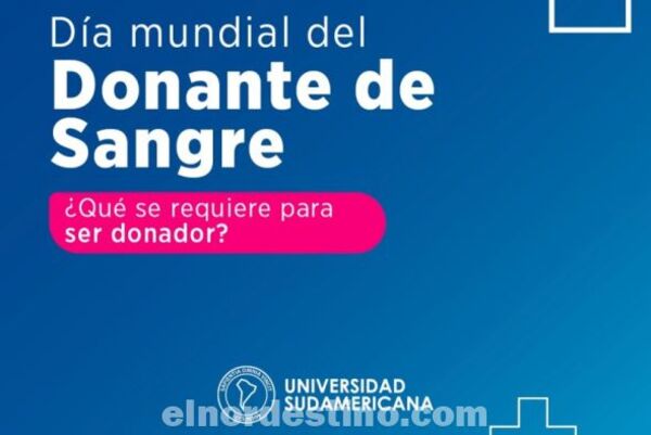 Universidad Sudamericana nos explica qué condiciones se requieren para ser donador de sangre y compartir vida