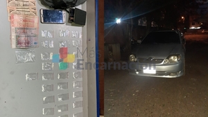 Sorprenden a automovilista con droga en Encarnación