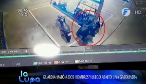 Guardia mata a dos hombres y asalta una gasolinera en Capiatá