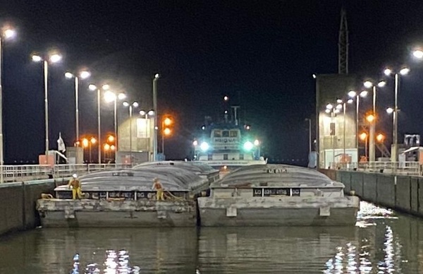 Exportan 118.000 toneladas de granos por esclusa de navegación de Yacyretá
