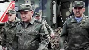 Primera visita a las tropas del ministro de Defensa ruso, Serguei Shoigu