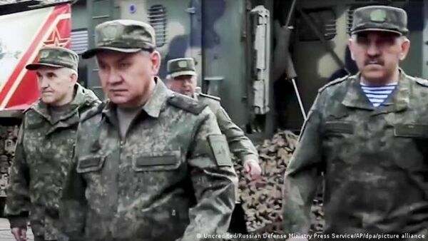 Primera visita a las tropas del ministro de Defensa ruso, Serguei Shoigu