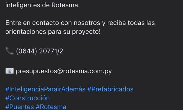 Caso megalavado: Rotesma S.A.I.C. participó en construcción de 15 puentes financiados por el MOPC – Diario TNPRESS