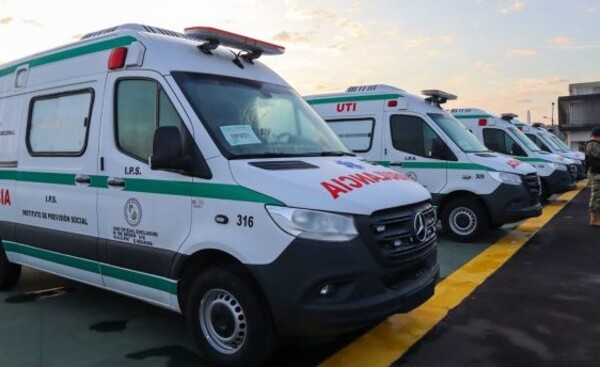 IPS adquiere 30 nuevas ambulancias que se repartirán a todo el país