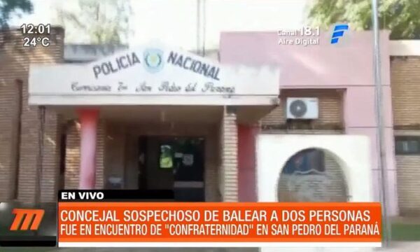 Concejal habría baleado a dos personas y está siendo buscado | Telefuturo