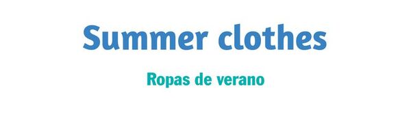 Summer clothes - Escolar - ABC Color