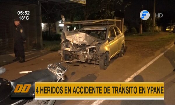4 heridos tras accidente de tránsito en Ypané | Telefuturo