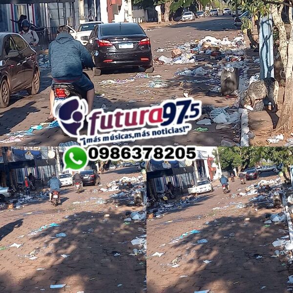 UniNorte se expone a una multa de casi G. 3 millones por dejar basura en las calles