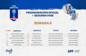 La Copa Paraguay retorna en su semana 6 - .::Agencia IP::.