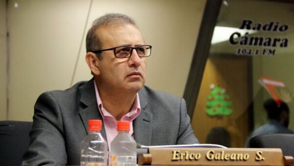 Erico Galeano alega tener Covid y no se presenta a comisión sobre lavado de dinero
