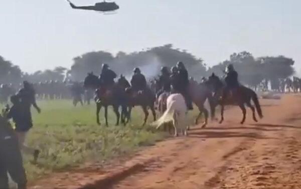 Aparatoso despliegue policial para un desalojo en Caaguazú – Prensa 5