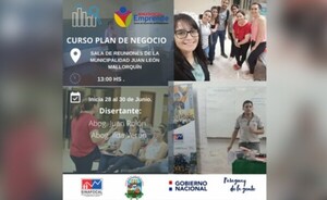 Curso gratuito de Plan de Negocios en Juan León Mallorquín