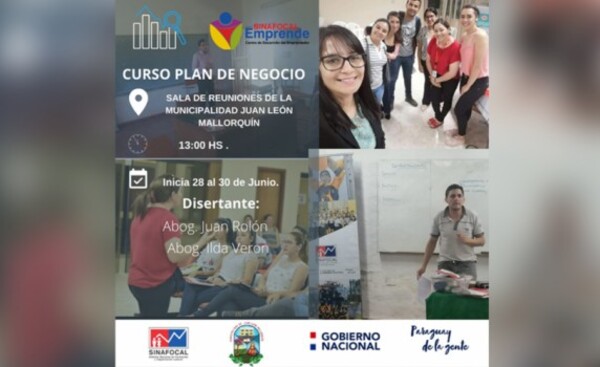 Curso gratuito de Plan de Negocios en Juan León Mallorquín