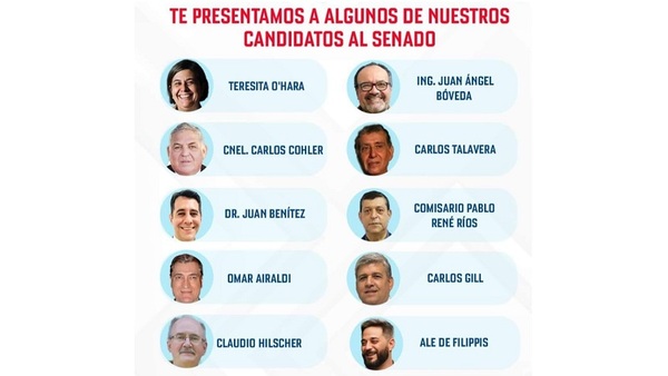Patria Querida presenta a más candidatos para el Senado