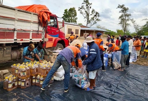 SEN asistió con provisión de alimentos a familias indígenas de la región occidental