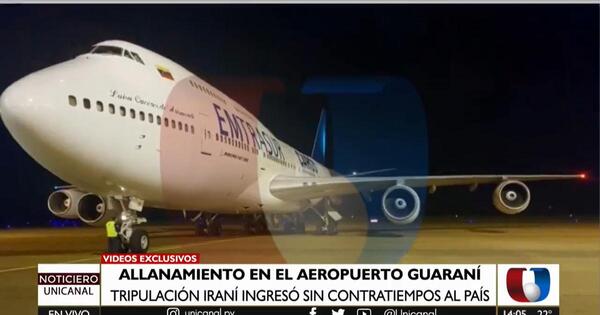 Caso avión iraní: divulgan circuito cerrado de la llegada de la tripulación
