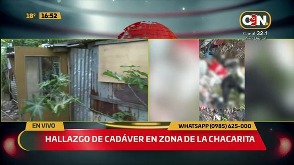 Hallazgo de cadáver en zona de la Chacharita - C9N
