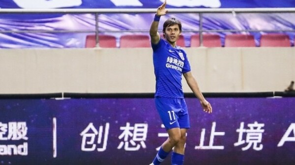 Óscar Romero marca su primer Gol en China