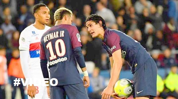 Así fue la pelea Neymar Cavani en el PSG (Vídeo)