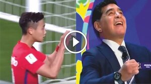 ¿Venganza?: Jugador Coreano Se "Burla" de Maradona (Vídeo) - Paraguaype.com