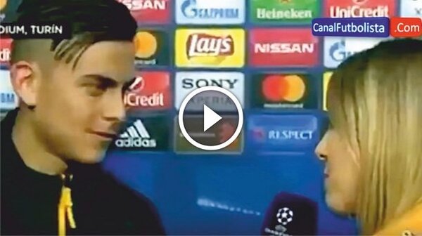 Dybala corrige a una reportera en plena entrevista (Vídeo) - Paraguaype.com