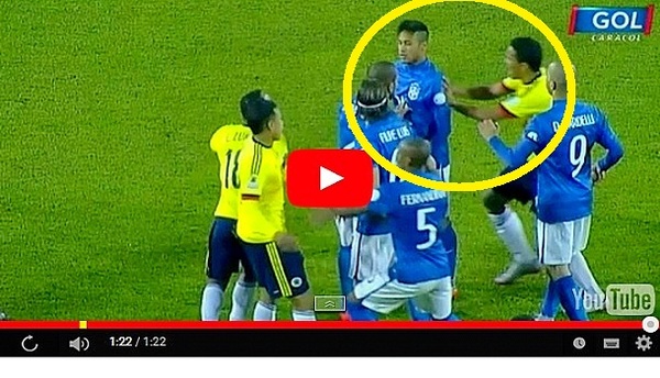 Así fue la pelea de Neymar y Carlos Bacca (VÍDEO) - Paraguaype.com