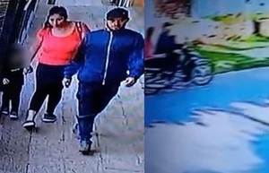 Con su hijo pequeño una pareja robó una moto en Coronel Oviedo - Noticiero Paraguay