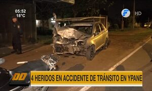 4 heridos tras accidente de tránsito en Ypané - Paraguaype.com