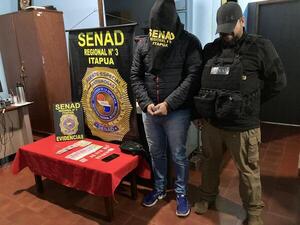 SENAD detiene a presunto delivery de drogas en Encarnación