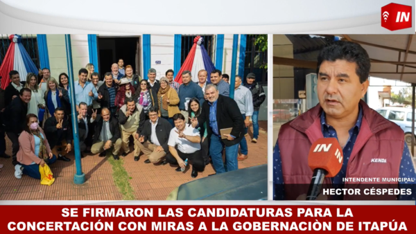 FIRMARON LAS CANDIDATURAS PARA LA CONCERTACIÓN CON MIRAS A LA GOBERNACIÓN DE ITAPÚA