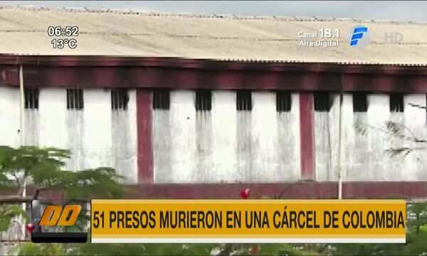 51 presos murieron tras incendio en cárcel de Colombia | Telefuturo