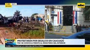 Protestan por desalojo en Caaguazú - ABC Noticias - ABC Color
