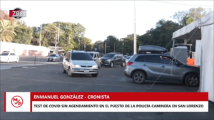Largas filas en puestos de tomas de test de COVID-19 - Megacadena — Últimas Noticias de Paraguay