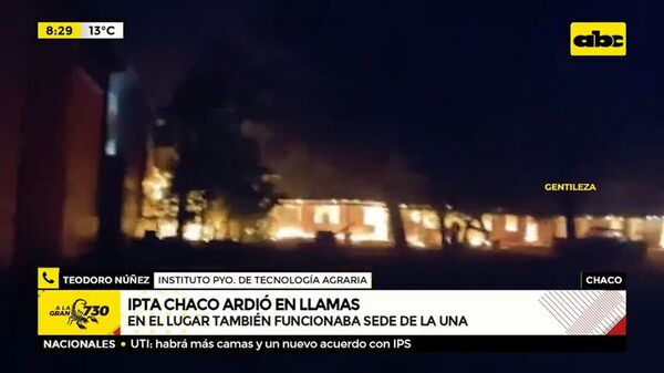 Incendio en IPTA: fuego consumió oficina en el Chaco - Policiales - ABC Color