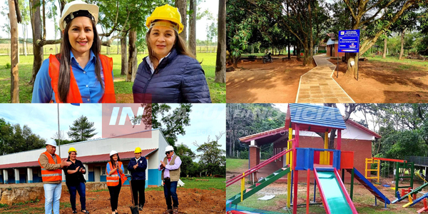 LA INTENDENTE DEL PILAR NOS CUENTA SOBRE OBRAS EN ESCUELAS DE JOSÉ LEANDRO OVIEDO