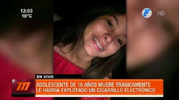 Padre confirma que vapeador explotó en poder de su hija fallecida