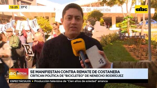 Se manifiestan contra remate de Costanera  - ABC Noticias - ABC Color