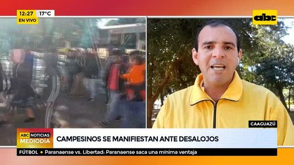 Campesinos se manifiestan en contra de desalojos - ABC Noticias - ABC Color