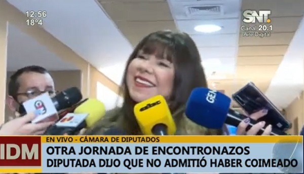 Celeste Amarilla ahora niega haber coimeado