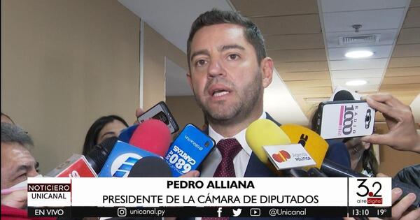 Pedro Alliana dejó la presidencia de la Cámara de Diputados