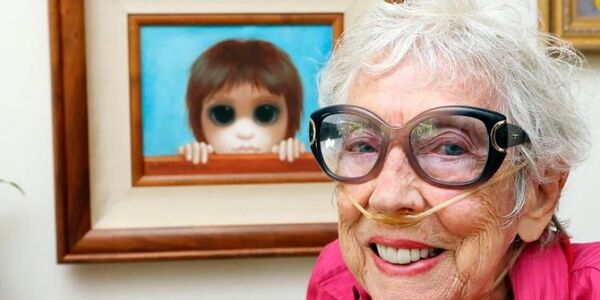 Murió Margaret Kane, la artista de los retratos con ojos enormes