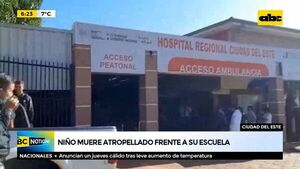 Niño muere tras ser atropellado frente a la escuela - ABC Noticias - ABC Color