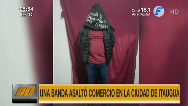 Capturan a sospechoso tras asalto a local de venta de cabello