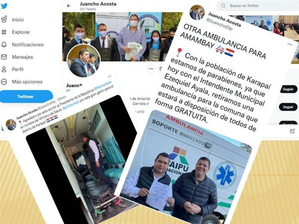 Tras las gestiones del diputado “juancho” Acosta, Amambay cuenta con más una ambulancia