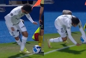Quiso apurar un tiro de esquina y terminó en blooper - La Prensa Futbolera