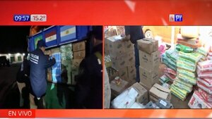 Operativo contra el contrabando incauto productos por valor de G. 850 millones | Noticias Paraguay