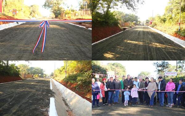 Inauguran 200 metros lineales de empedrado en el barrio Costa Alegre de Coronel Oviedo – Prensa 5