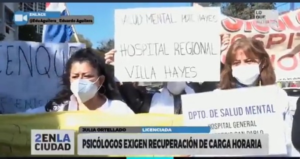 Psicólogos se movilizan para exigir equiparación de cargas horarias y aumento salarial - ADN Digital